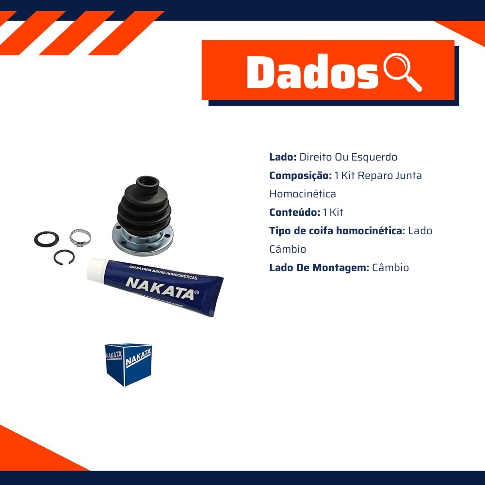 Kit de Reparo da Junta Homocinética para Volkswagen Saveiro - Nakata - NKJ139