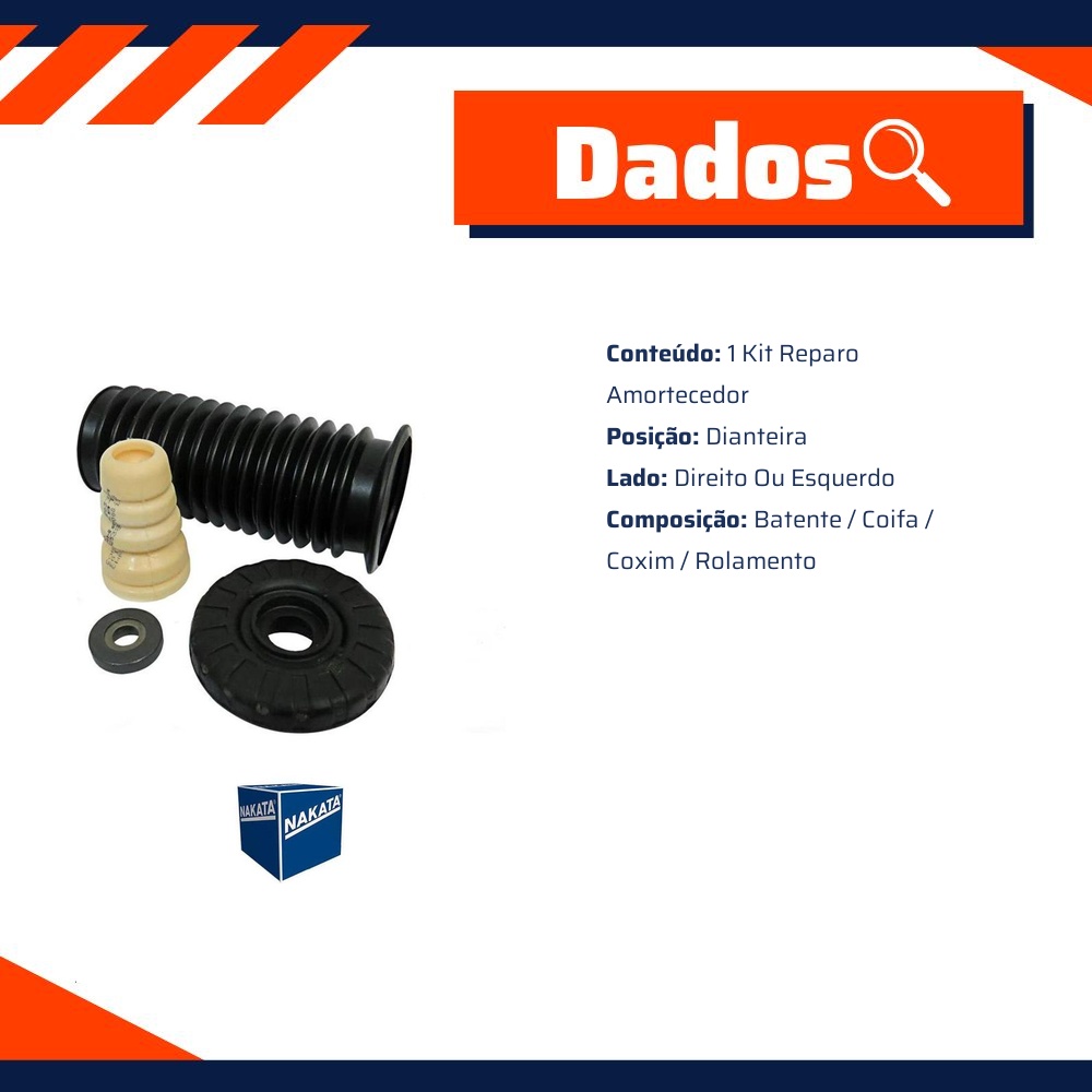 Kit de Reparo do Amortecedor Dianteiro - Nakata - NK0356