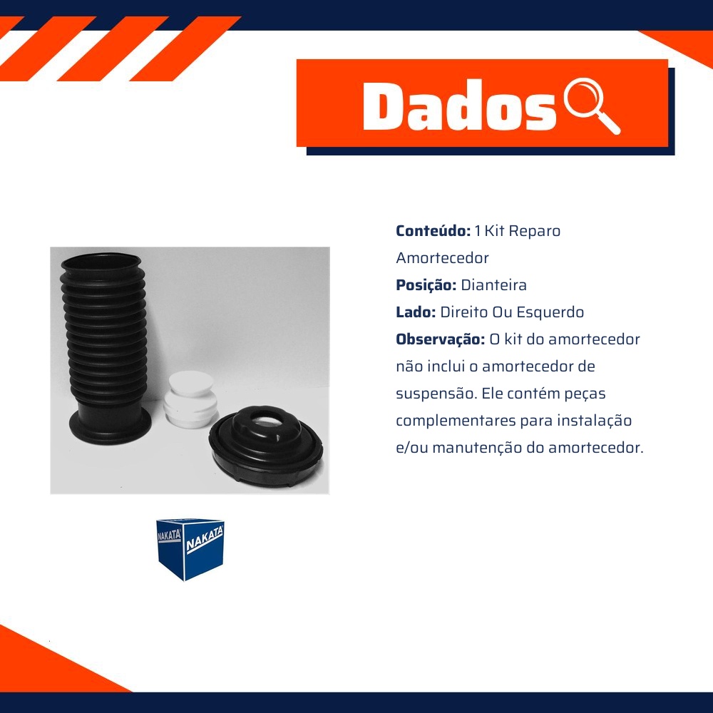 Kit de Reparo do Amortecedor Dianteiro para Chevrolet Cruze e Tracker - Nakata - NK0360