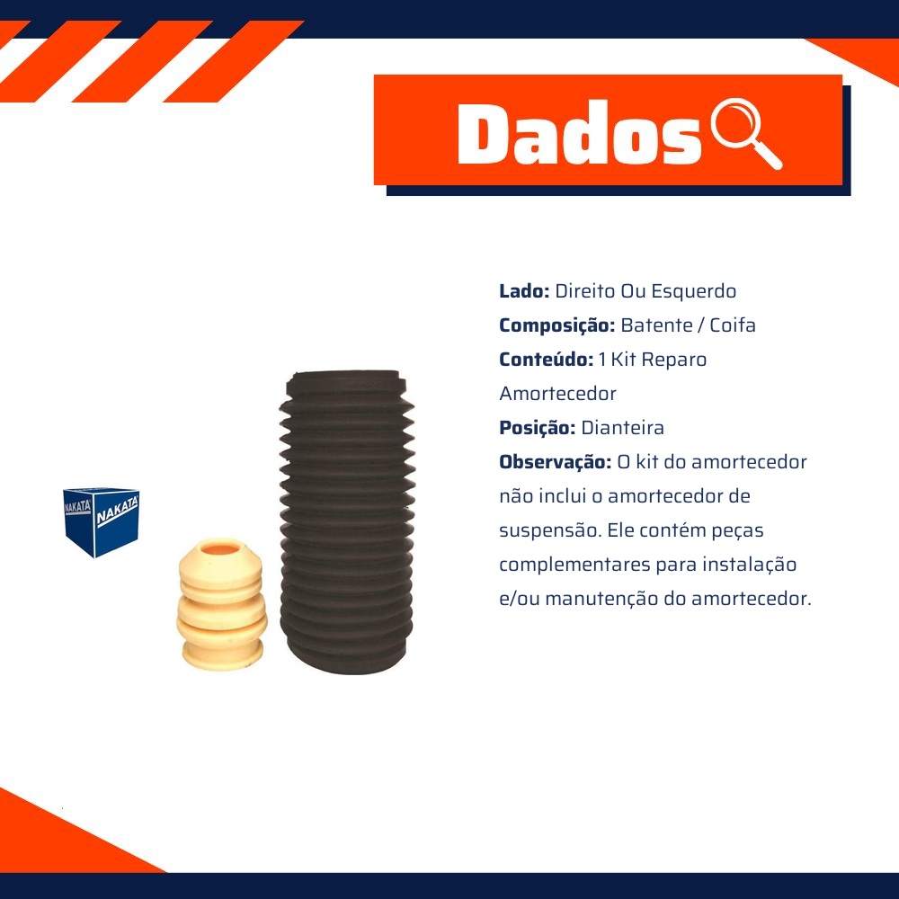 Kit de Reparo do Amortecedor Dianteiro - Nakata - NK0111