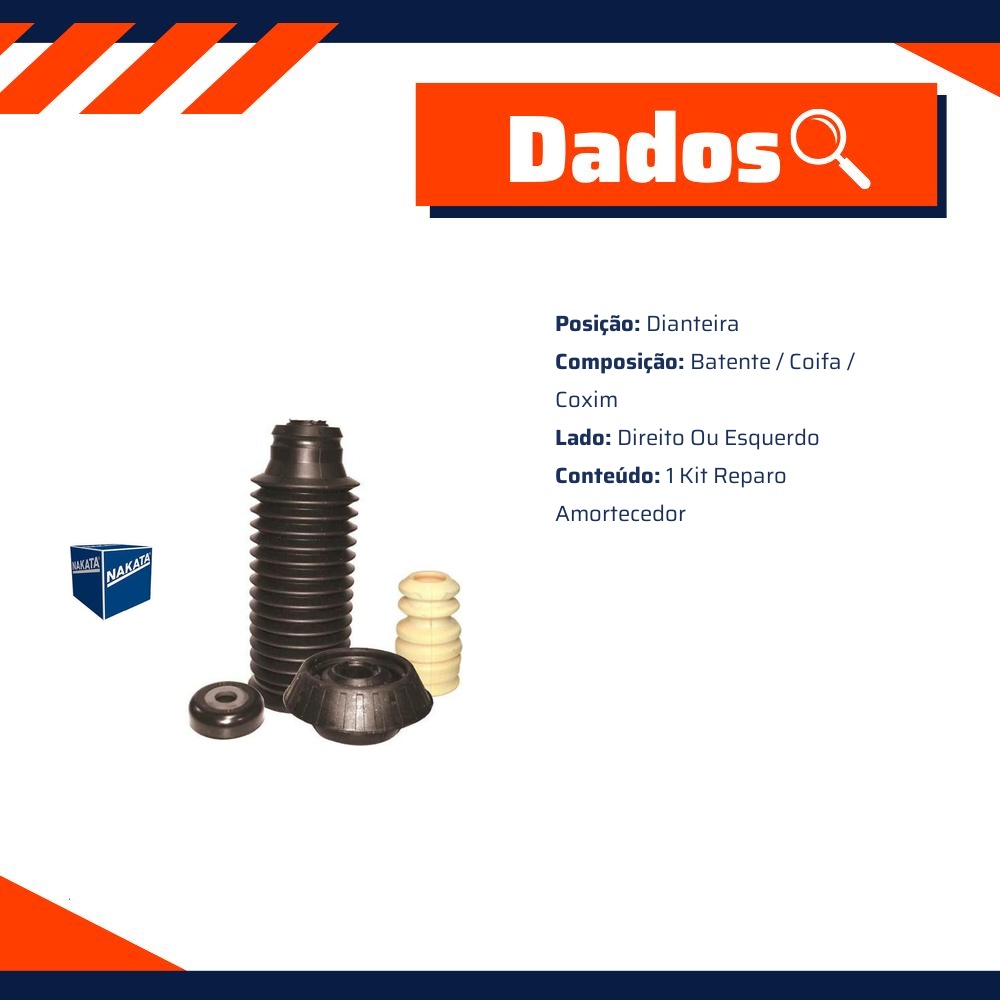 Kit de Reparo do Amortecedor Dianteiro para Honda FIT - Nakata - NK0818