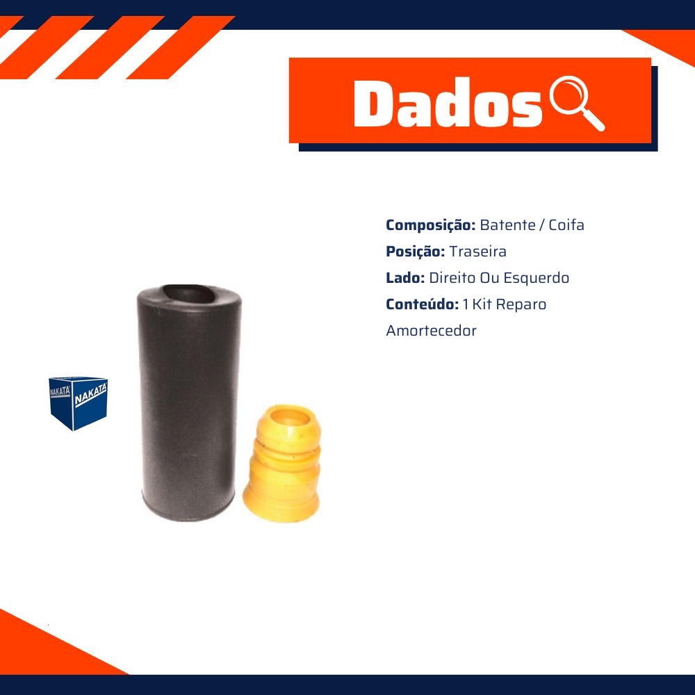 Kit de Reparo do Amortecedor Traseiro para Toyota Corolla e Fielder - Nakata - NK0811