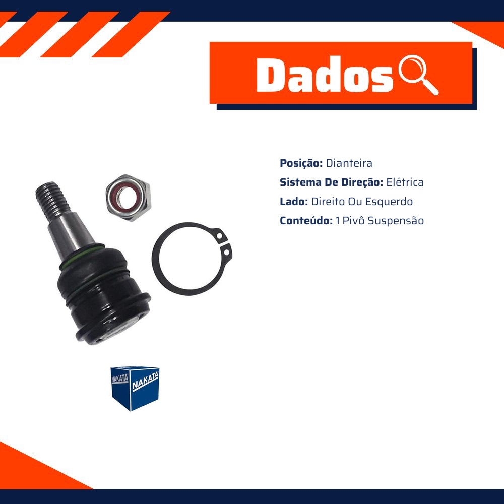 Pivô de Suspensão Dianteiro para Honda City e FIT - Nakata - N 99276