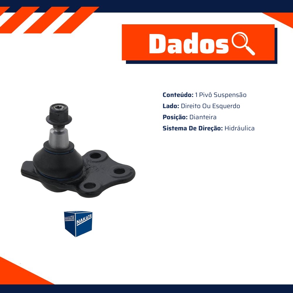 Pivô de Suspensão Dianteiro para Renault Duster - Nakata - N 99202