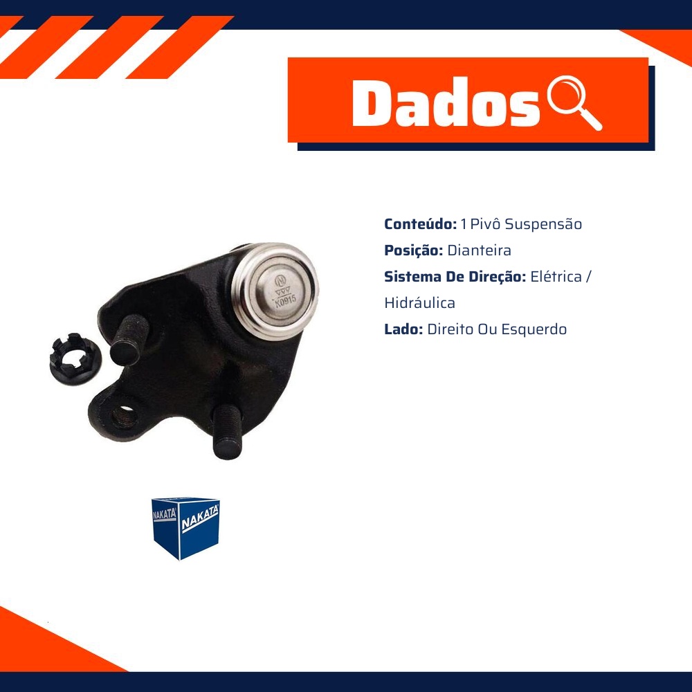 Pivô de Suspensão Dianteiro para Toyota Corolla - Nakata - N 99194