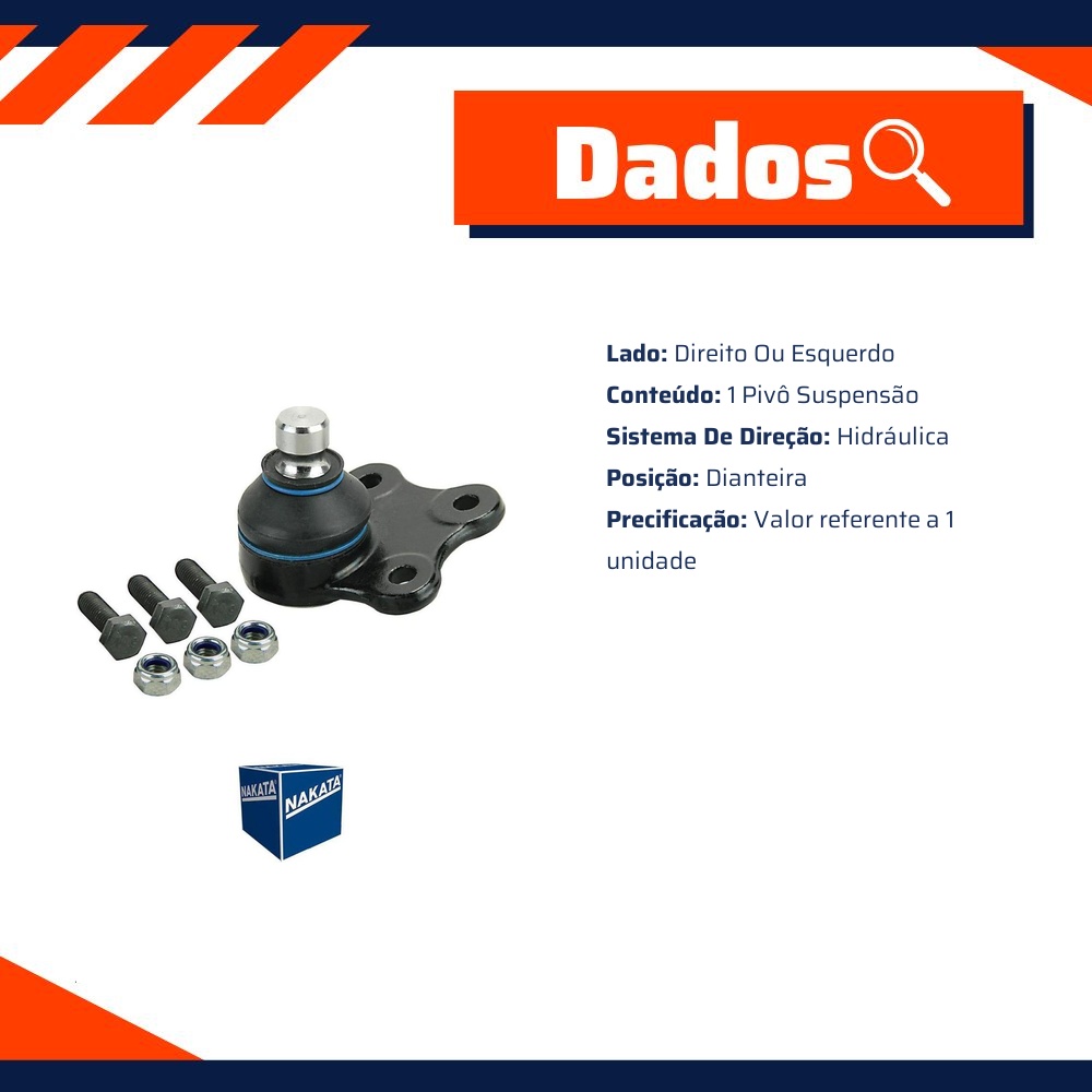 Pivô de Suspensão Dianteiro - Nakata - N 2136