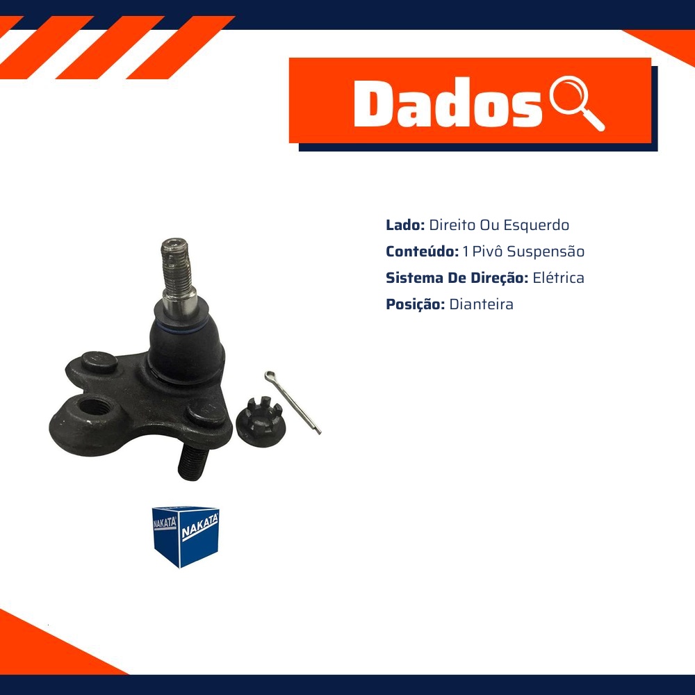Pivô de Suspensão Dianteiro para Honda Civic - Nakata - N 99247