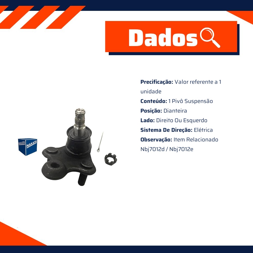 Pivô de Suspensão Dianteiro para Honda HR-V - Nakata - N 99244