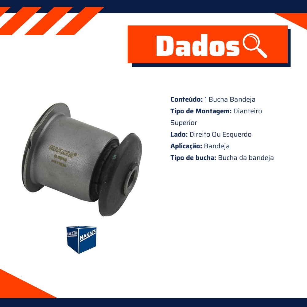 Bucha da Bandeja Dianteira Superior para Volkswagen Amarok - Nakata - NB11036