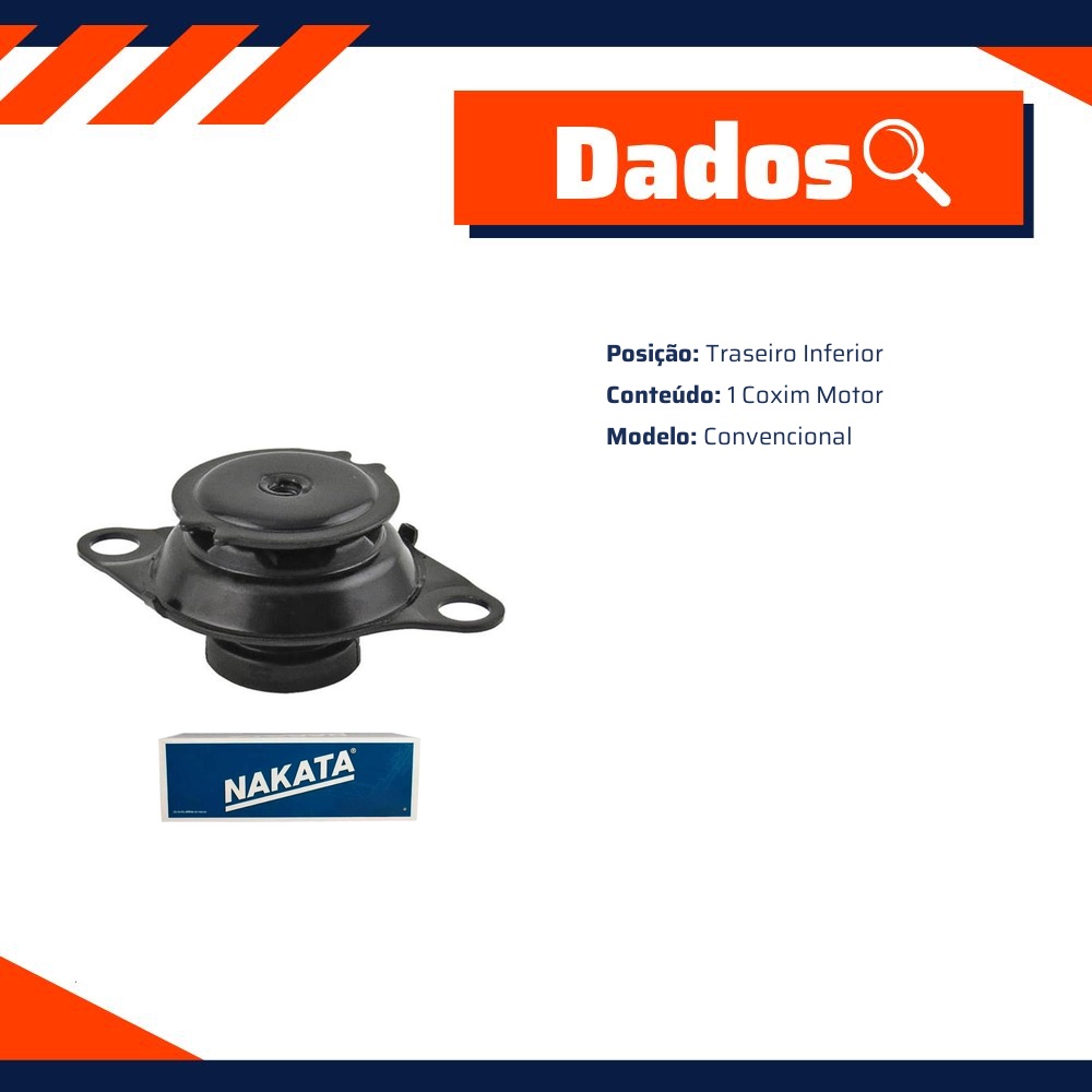 Coxim do Motor Traseiro Inferior - Nakata - NB34028