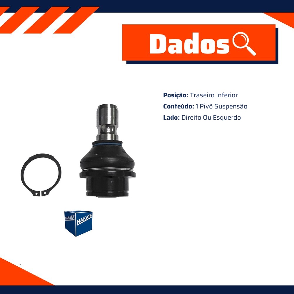 Pivô de Suspensão Traseiro Inferior para Nissan Pathfinder - Nakata - N 99411