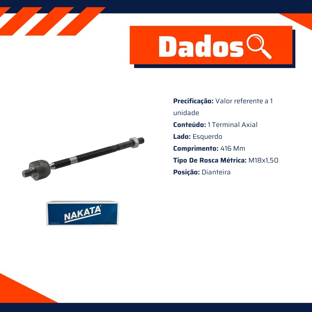 Terminal Axial Dianteiro - Nakata - N 95006