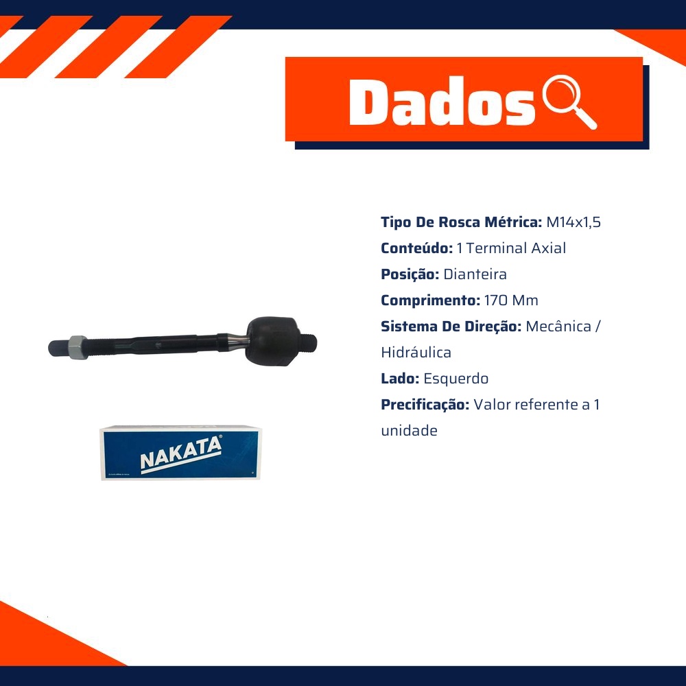 Terminal Axial Dianteiro - Nakata - N 634