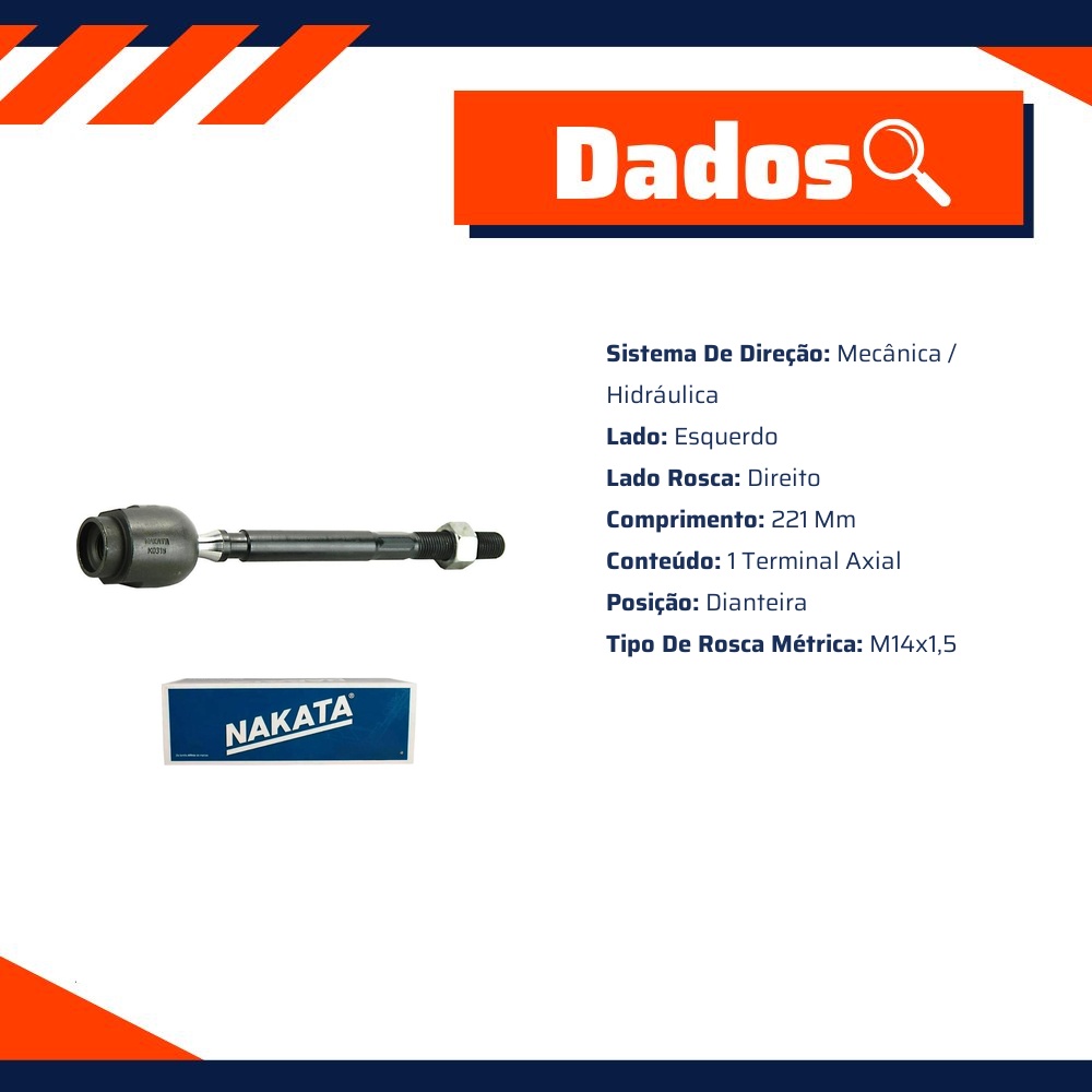 Terminal Axial Dianteiro - Nakata - N 6015