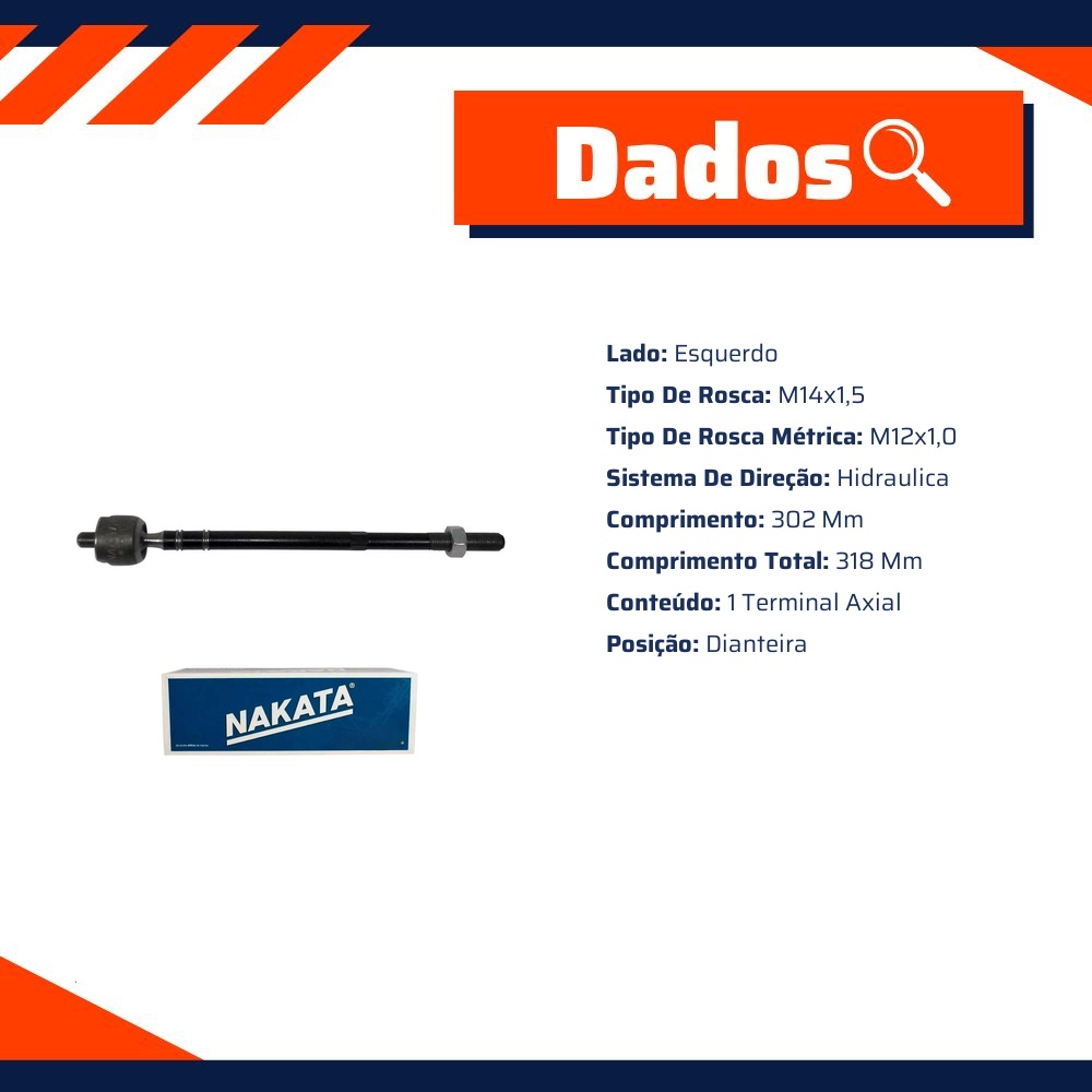 Terminal Axial Dianteiro - Nakata - N 99025