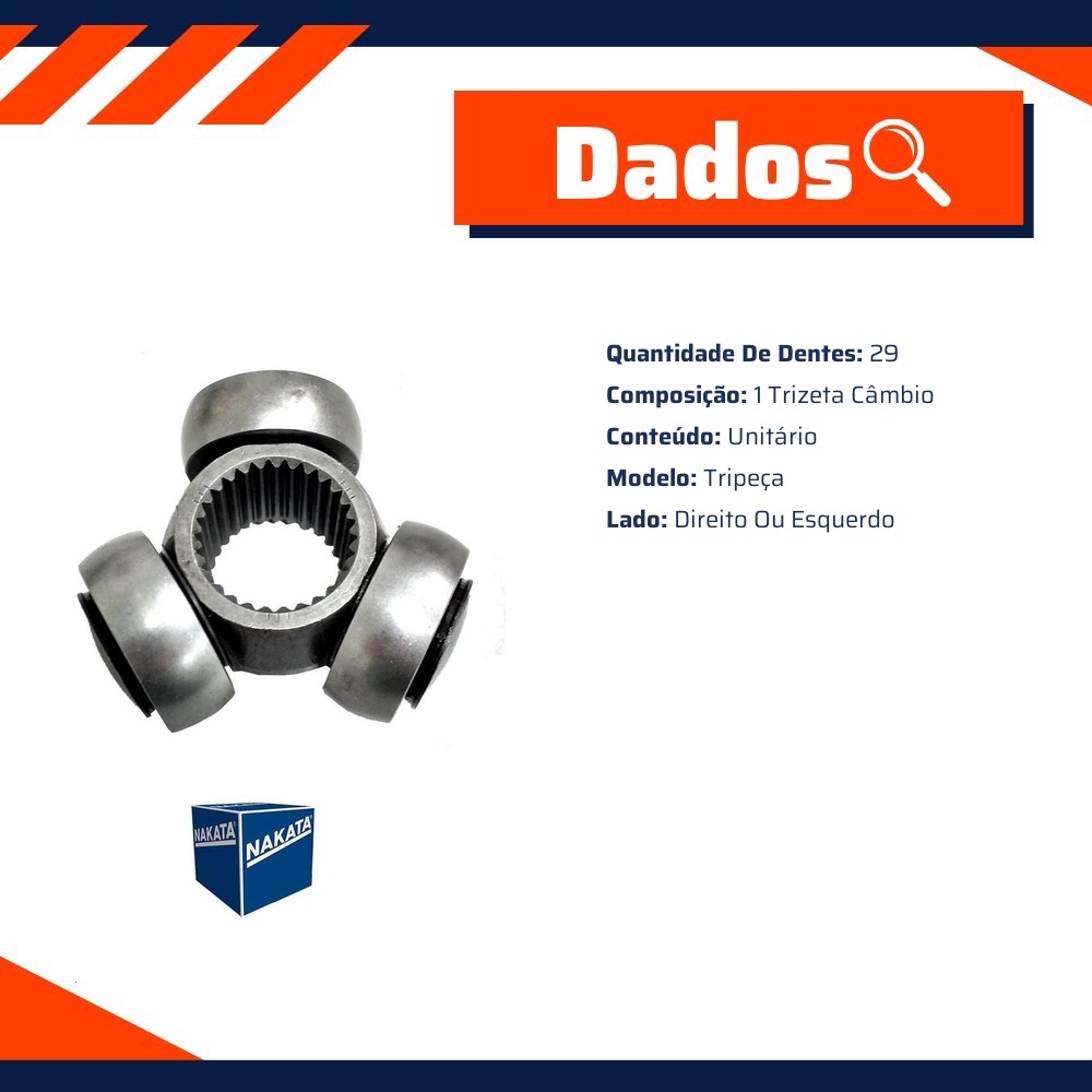 Trizeta Câmbio para Citroen Jumper e Peugeot Boxer - Nakata - NJH04-672T