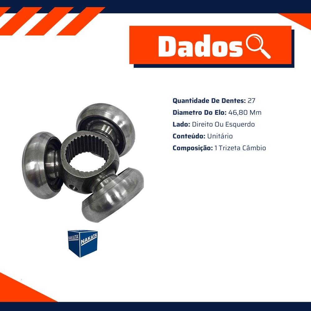 Trizeta Câmbio para Ford Ranger - Nakata - NJH32-444T