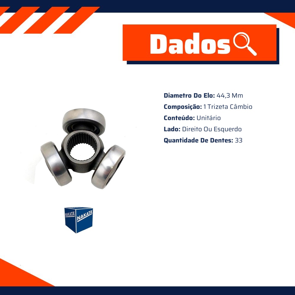 Trizeta Câmbio para Ford Fusion e Renault Duster - Nakata - NJH04-L52T