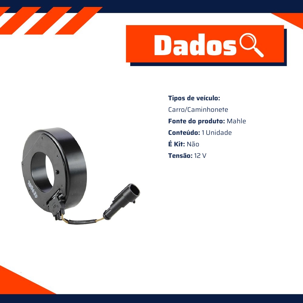 Bobina do Compressor de Ar Condicionado - Mahle - ACPX 13 000P