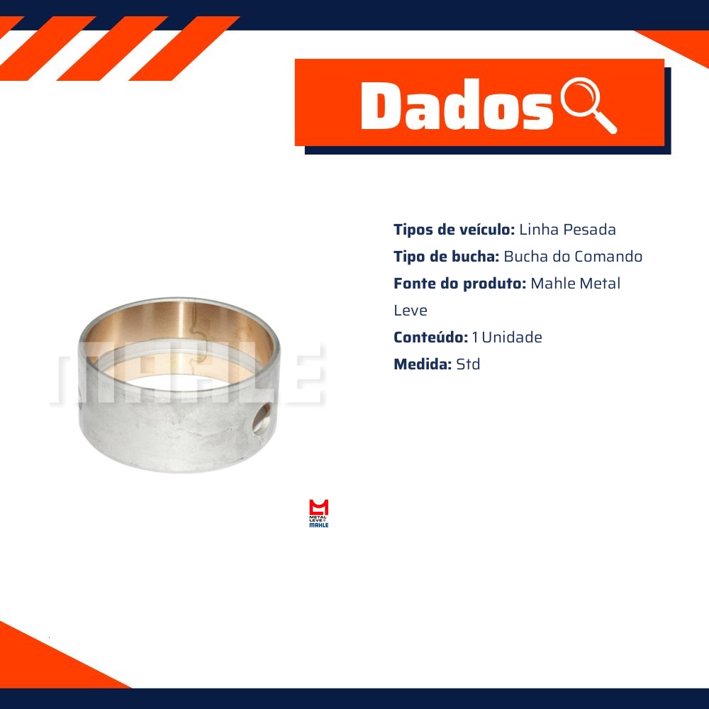 Bucha do Eixo de Comando Std - Mahle Metal Leve - EC-153-J STD