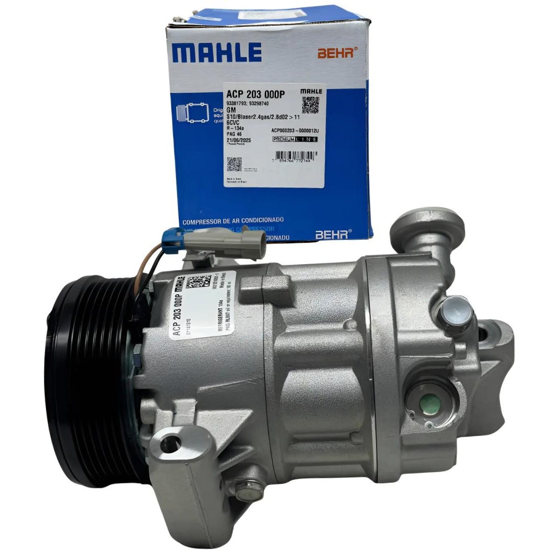 Compressor de Ar Condicionado para Ford Focus e Focus Sedan - Mahle - ACP 203