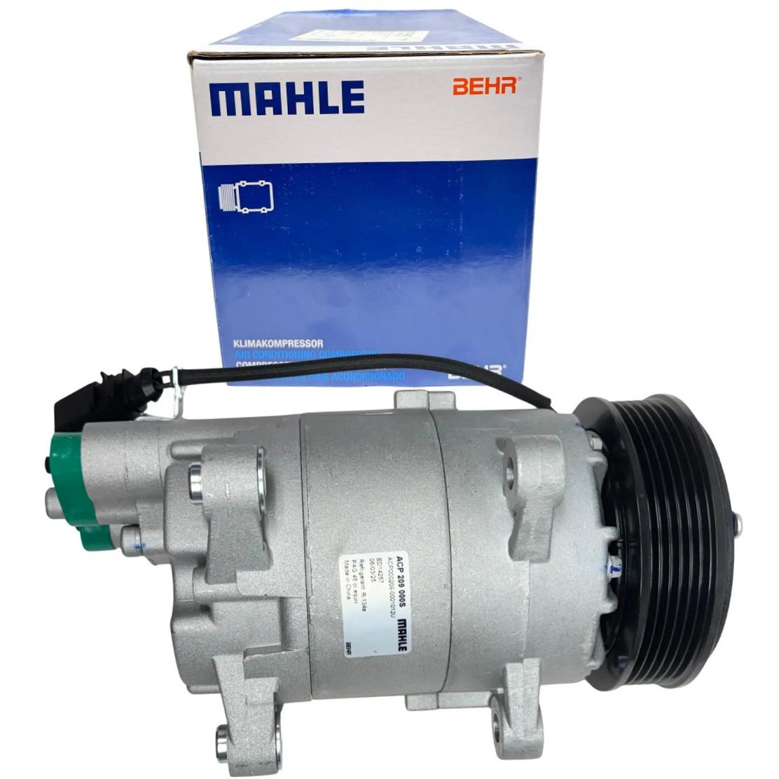 Compressor de Ar Condicionado para Audi A3 e Volkswagen Golf - Mahle - ACP 209 000S