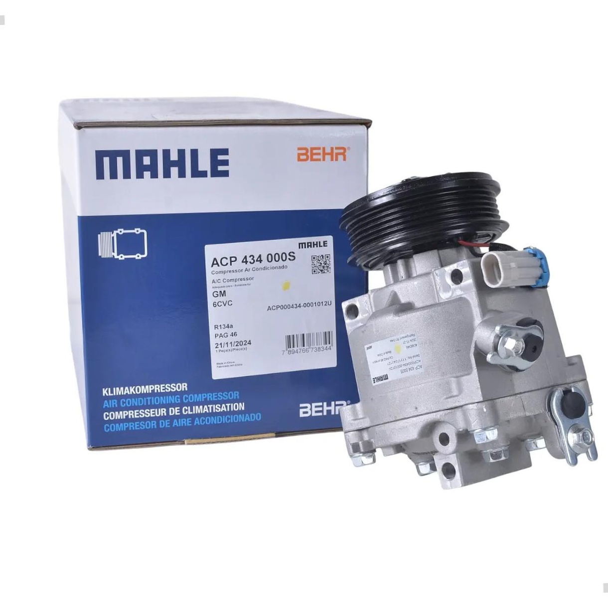 Compressor de Ar Condicionado - Mahle - ACP 434 000S