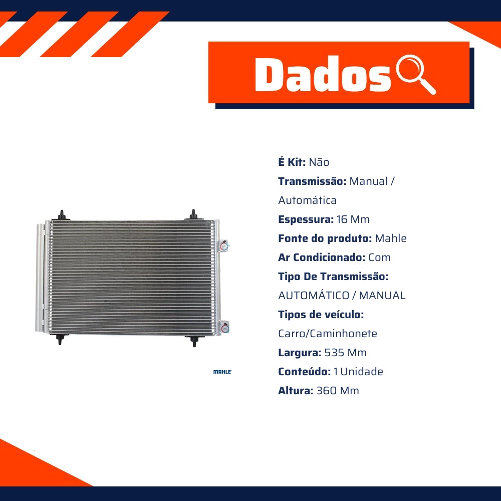 Condensador - Mahle Behr - AC 667 000S