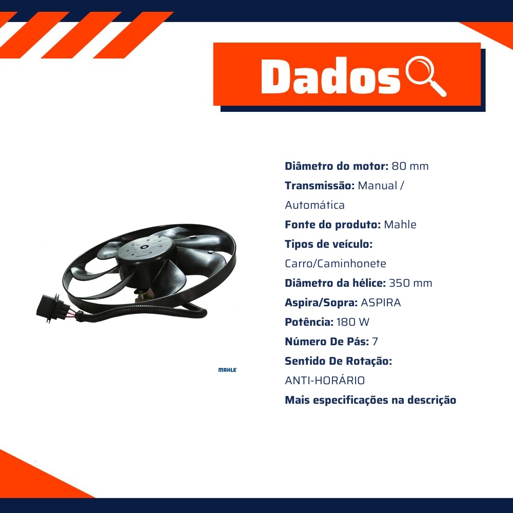 Eletroventilador - Mahle Behr - CFF 13 000S
