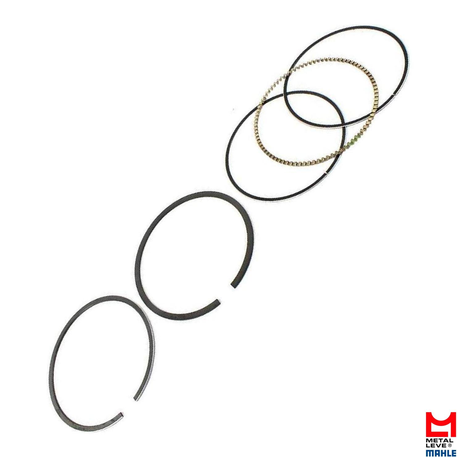 Jogo de Anéis do Pistão 0,25 1 Cilindro para Honda NX 350 SAHARA e XLX 350R - Mahle Metal Leve - DA.8433 0,25