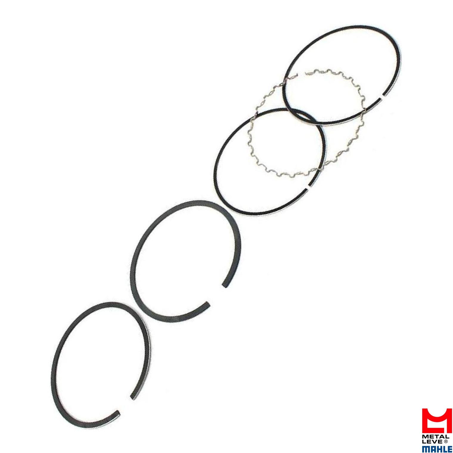 Jogo de Anéis do Pistão 0,25 1 Cilindro para Honda XLX 250 e XLX 250R - Mahle Metal Leve - SDA6637 0,25