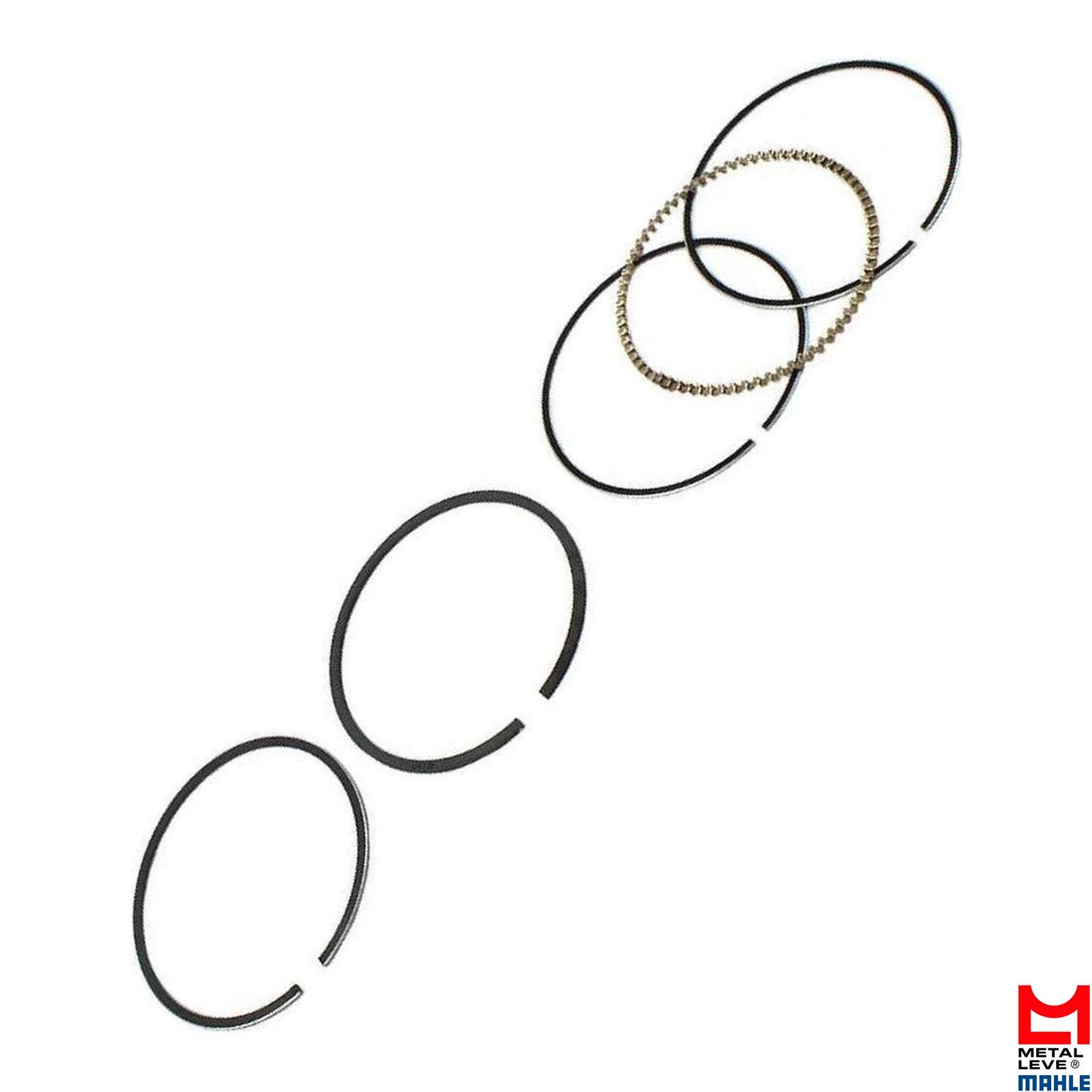 Jogo de Anéis do Pistão 0,25 1 Cilindro para Honda CG 125 e XLR 125 - Mahle Metal Leve - SDA7432 0,25