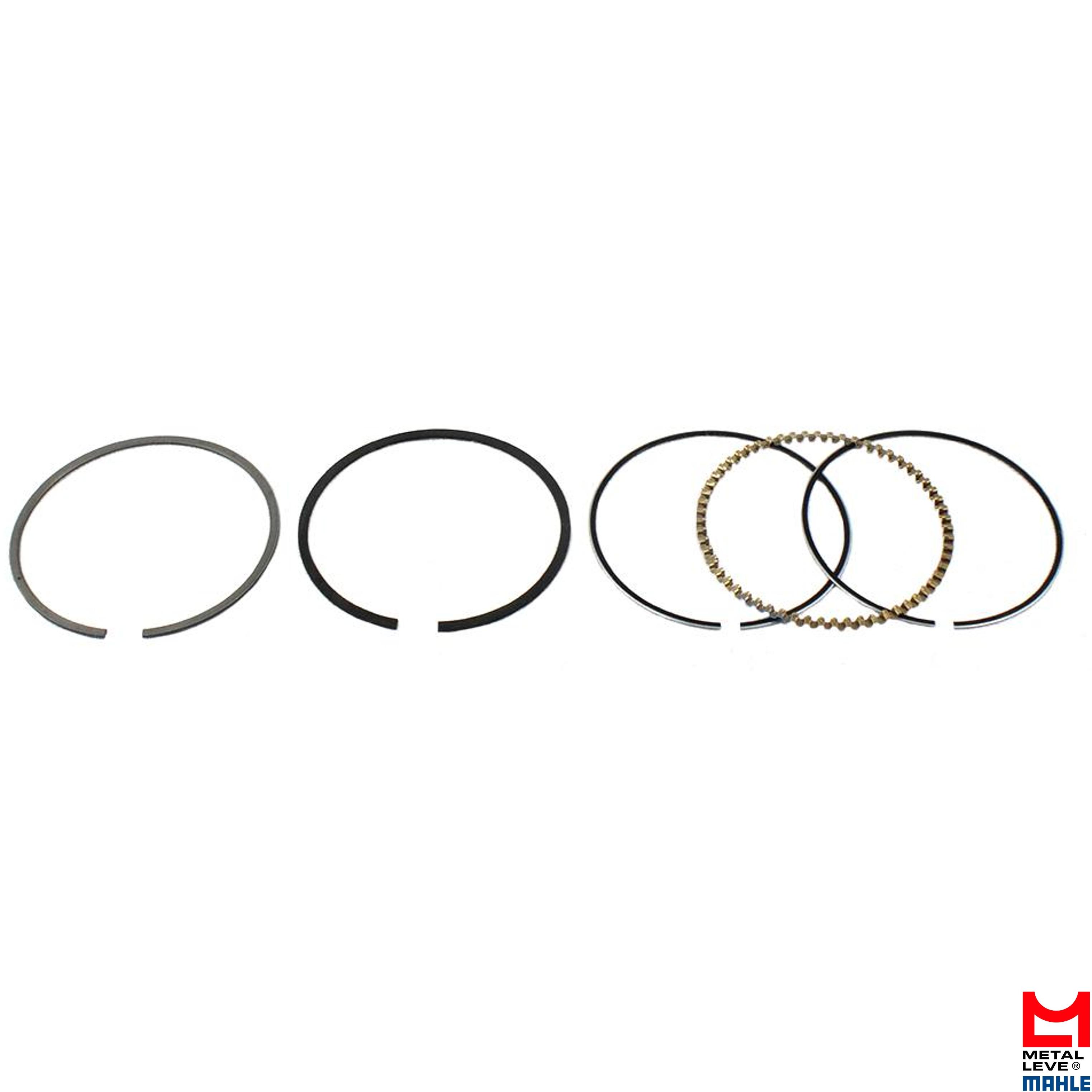 Jogo de Anéis do Pistão 0,50 1 Cilindro para Honda Lead 110 - Mahle Metal Leve - AA.9181 0,50