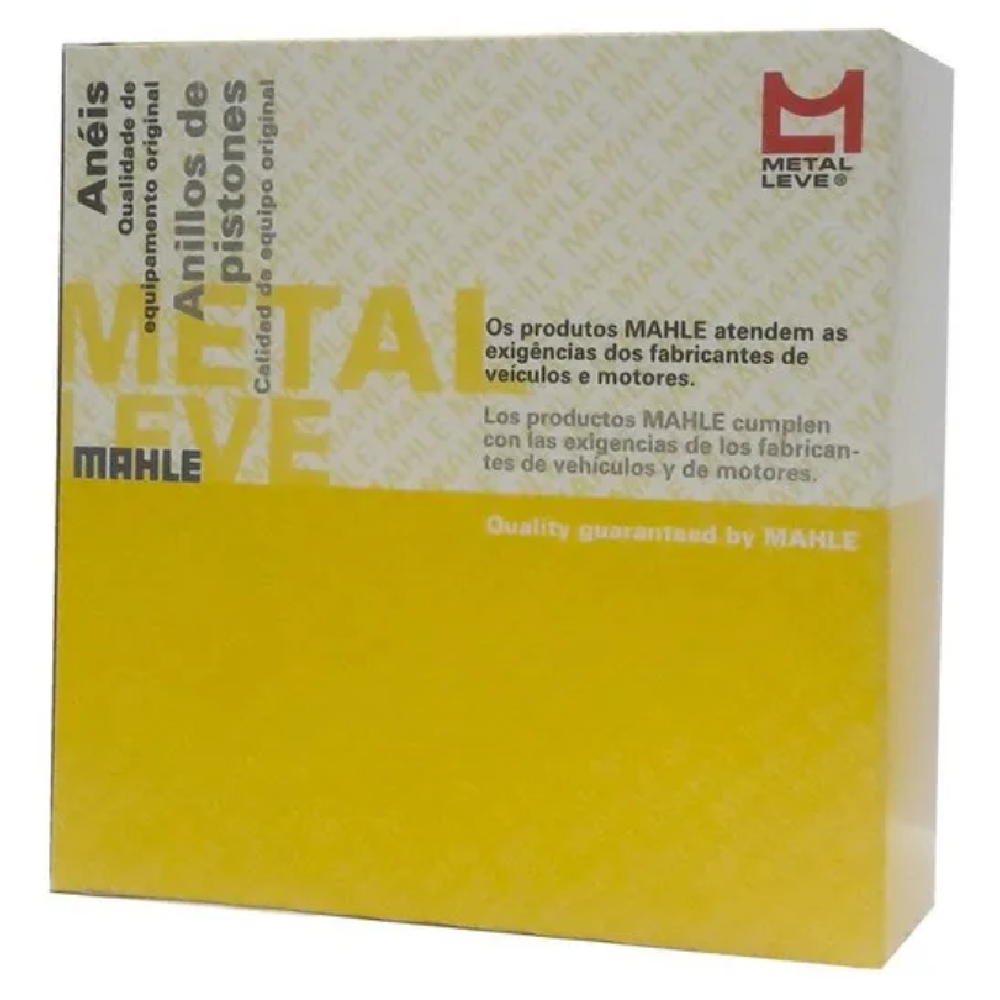 Jogo de Anéis do Pistão 0,50 1 Cilindro - Mahle Metal Leve - SLC2396 0,50