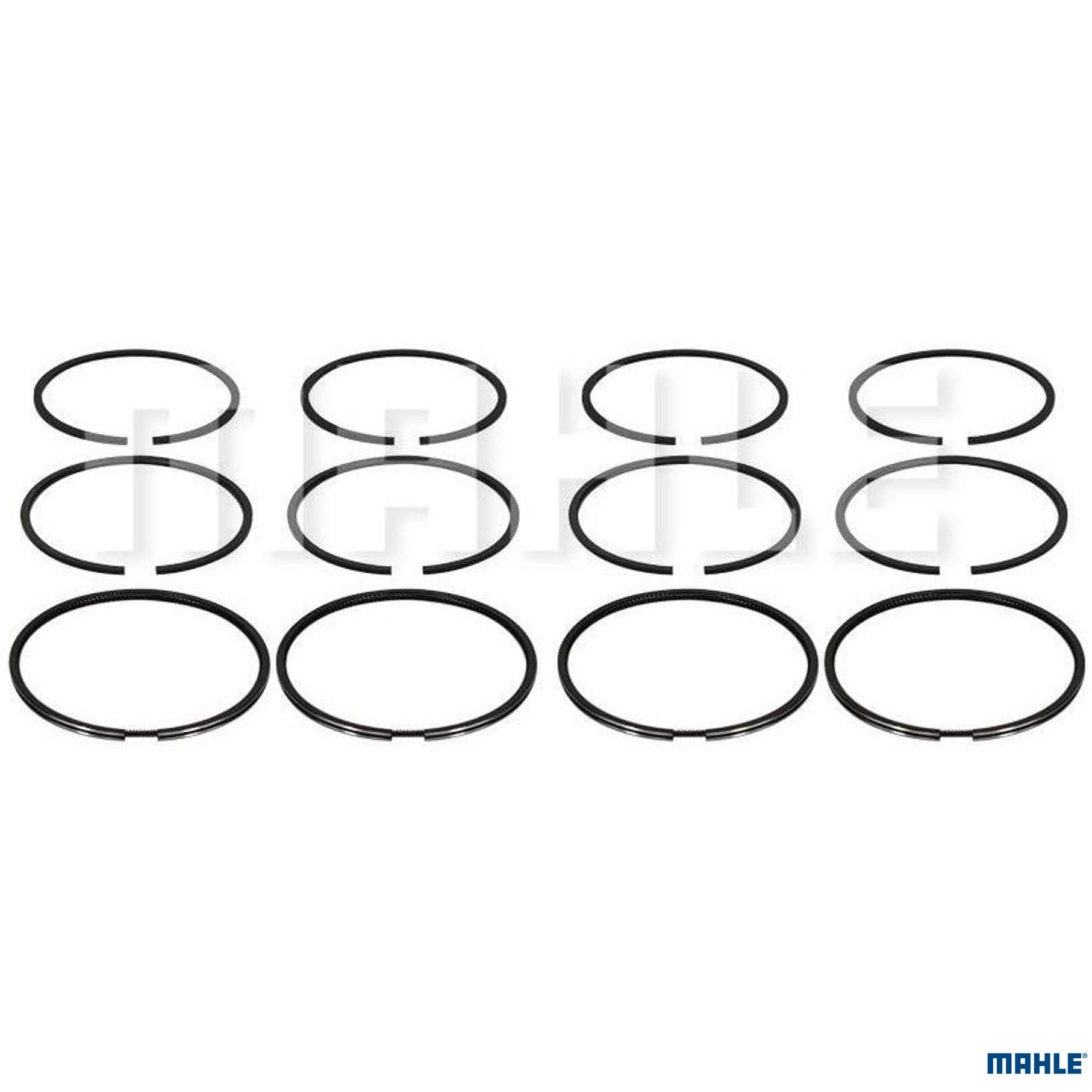 Jogo de Anéis do Pistão 0,50 4 Cilindros - Mahle - A44300 0,50