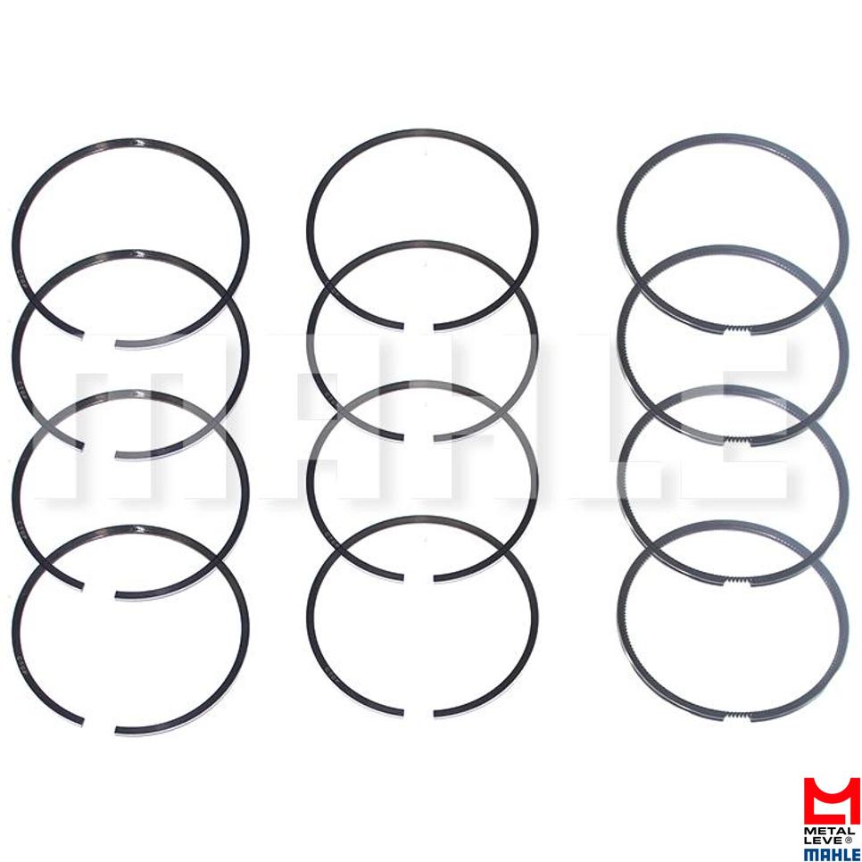 Jogo de Anéis do Pistão 0,50 4 Cilindros para Mitsubishi L200 e Pajero Sport - Mahle Metal Leve - DC.8549 0,50