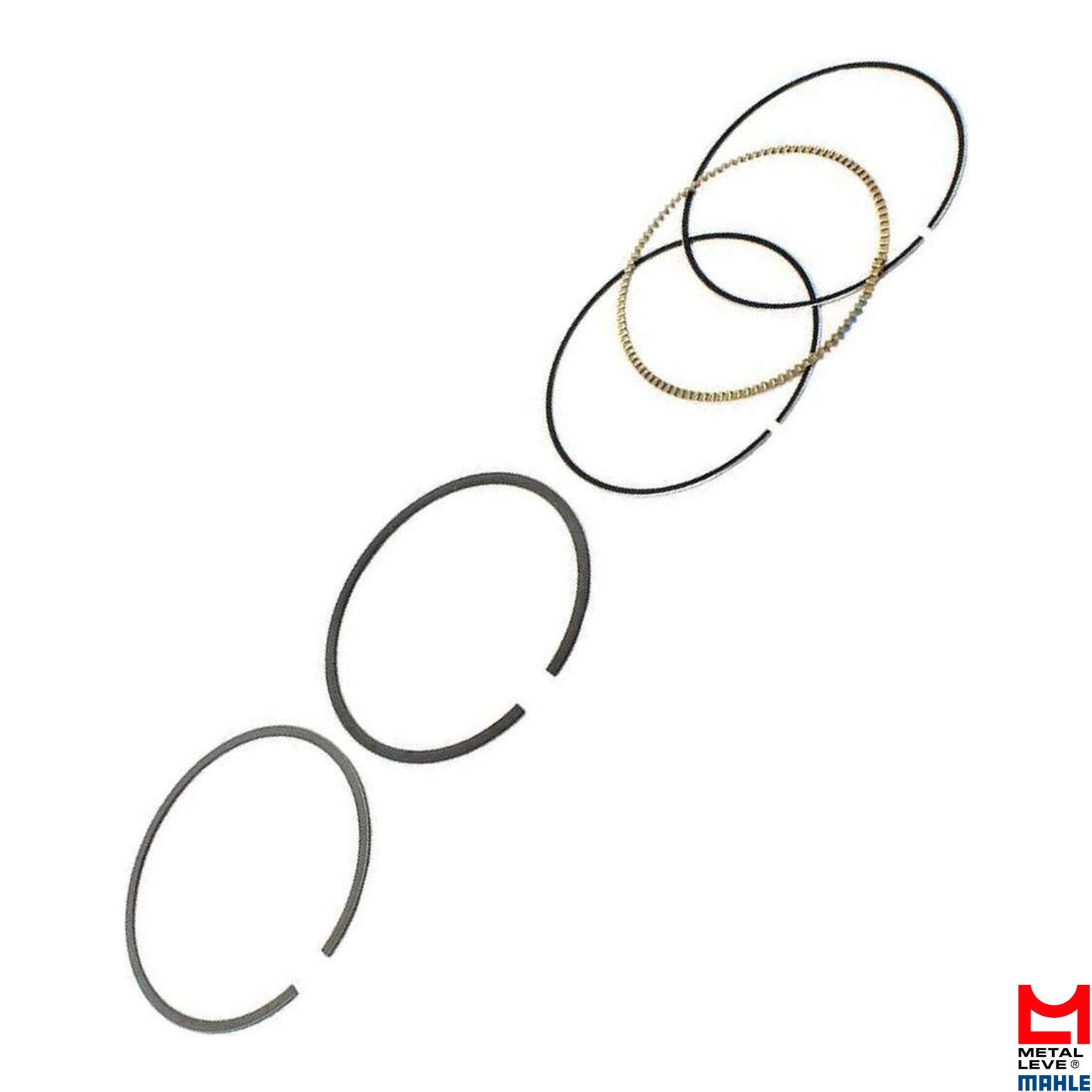 Jogo de Anéis do Pistão 0,75 1 Cilindro para Honda CRF 230F - Mahle Metal Leve - AA.9109 0,75