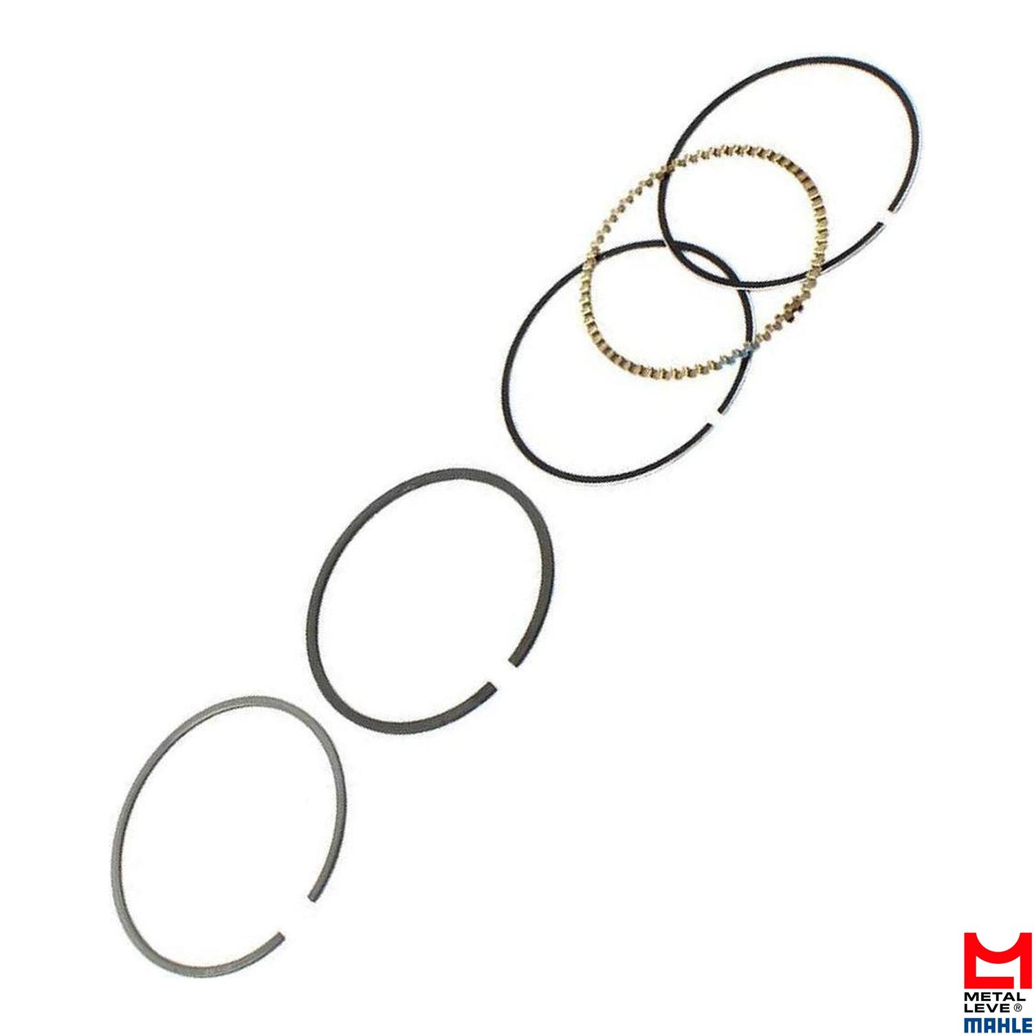 Jogo de Anéis do Pistão 0,75 1 Cilindro para Yamaha NEO AT 115 - Mahle Metal Leve - AA.9244 0,75