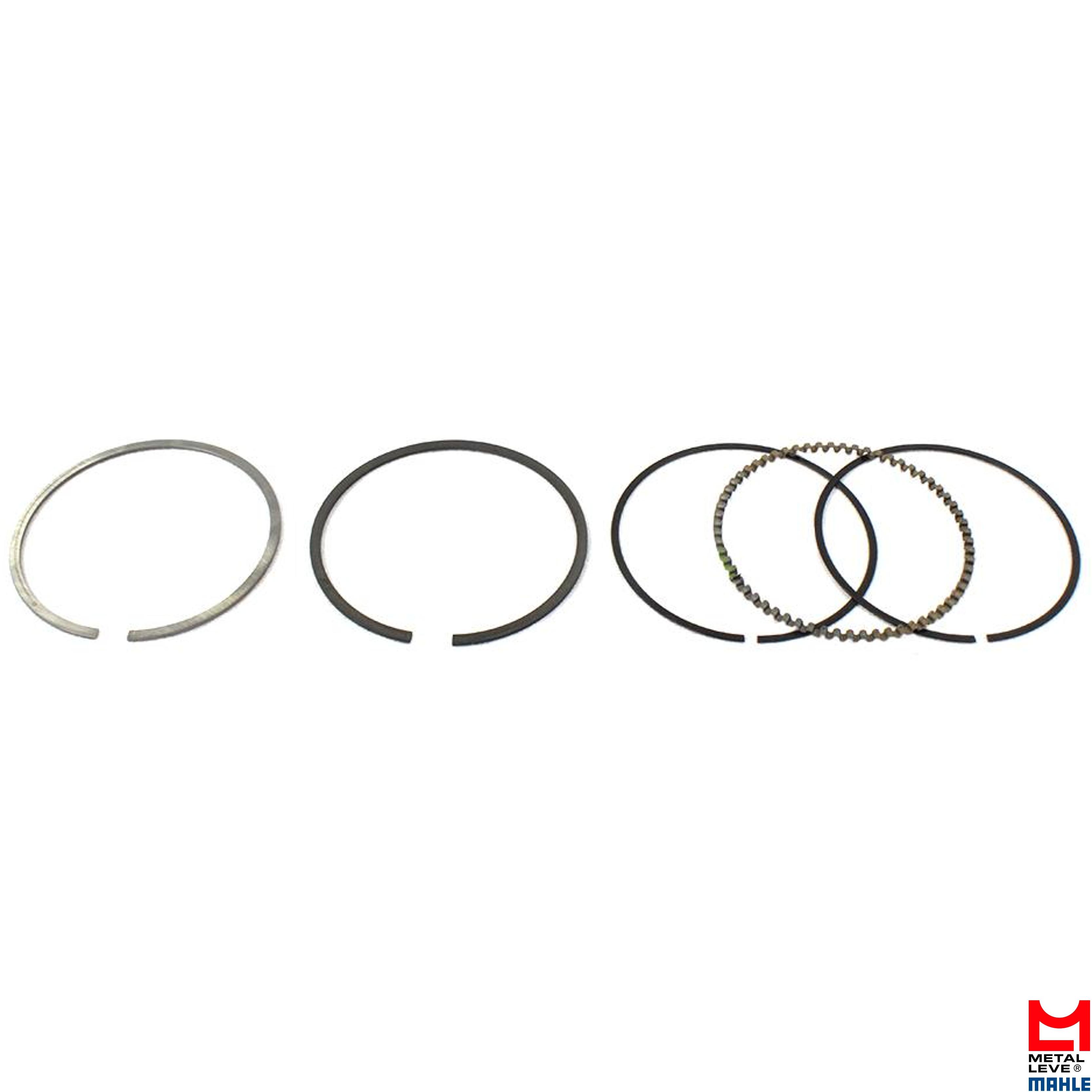 Jogo de Anéis do Pistão 1,00 1 Cilindro para Honda CBX 150 Aero e NX 150 - Mahle Metal Leve - STS7469 1,00