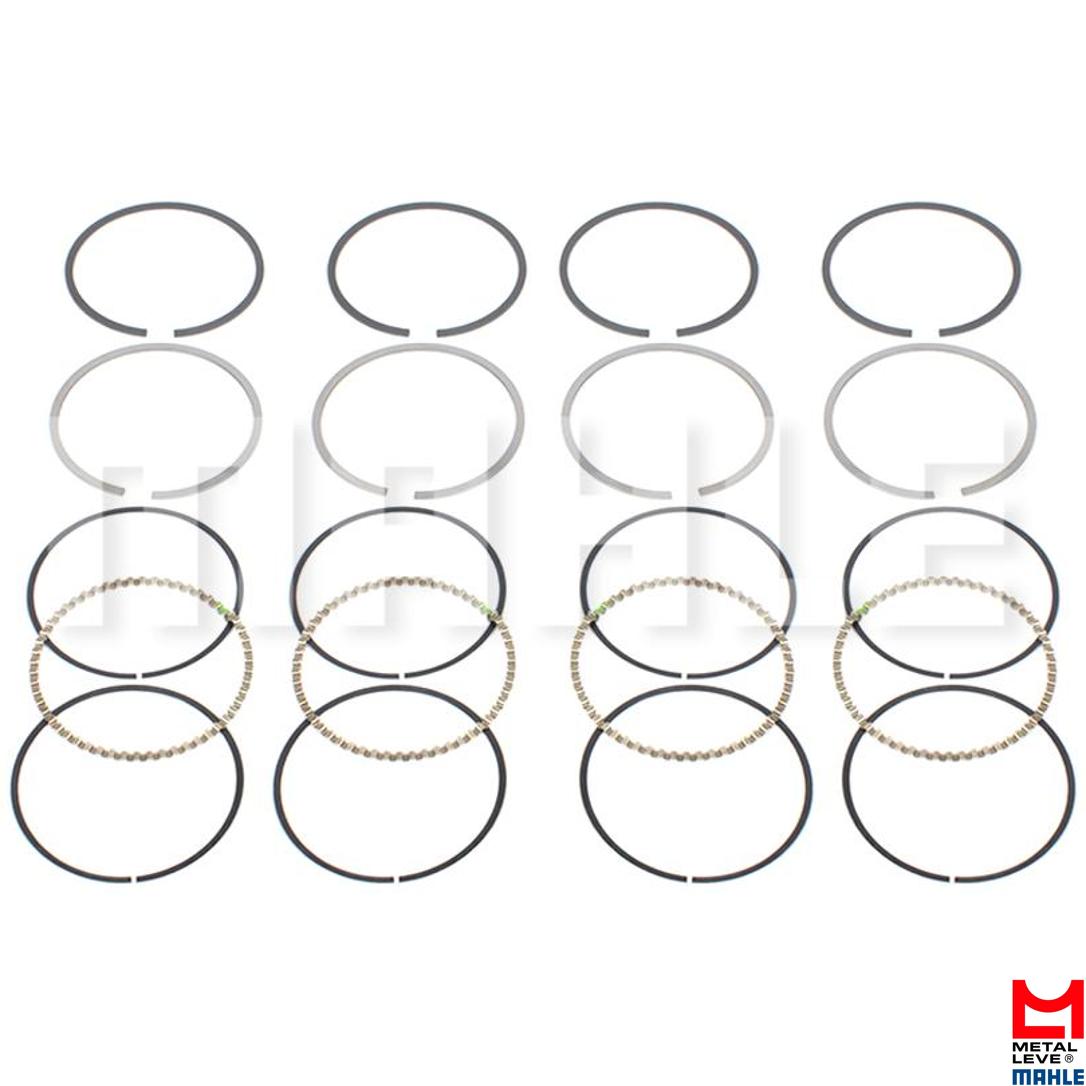 Jogo de Anéis do Pistão 1,00 4 Cilindros para Chevrolet Corsa - Mahle Metal Leve - SNA7093 1,00