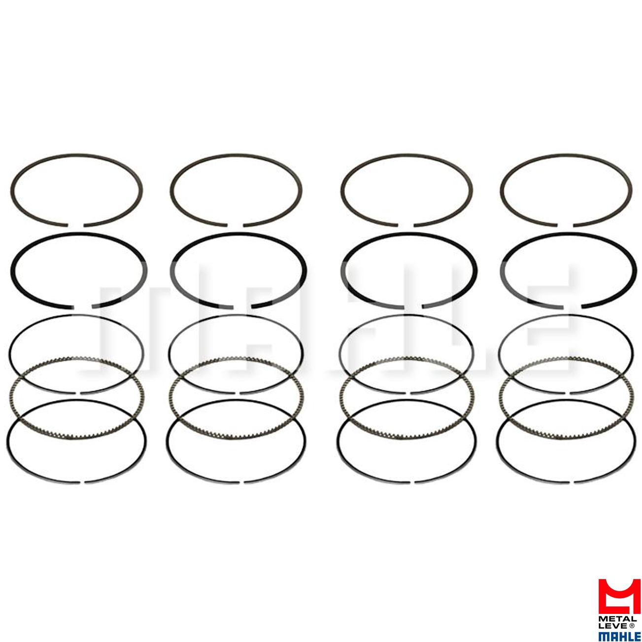 Jogo de Anéis do Pistão 1,00 4 Cilindros para Chevrolet Onix e Prisma - Mahle Metal Leve - TA.9021 1,00
