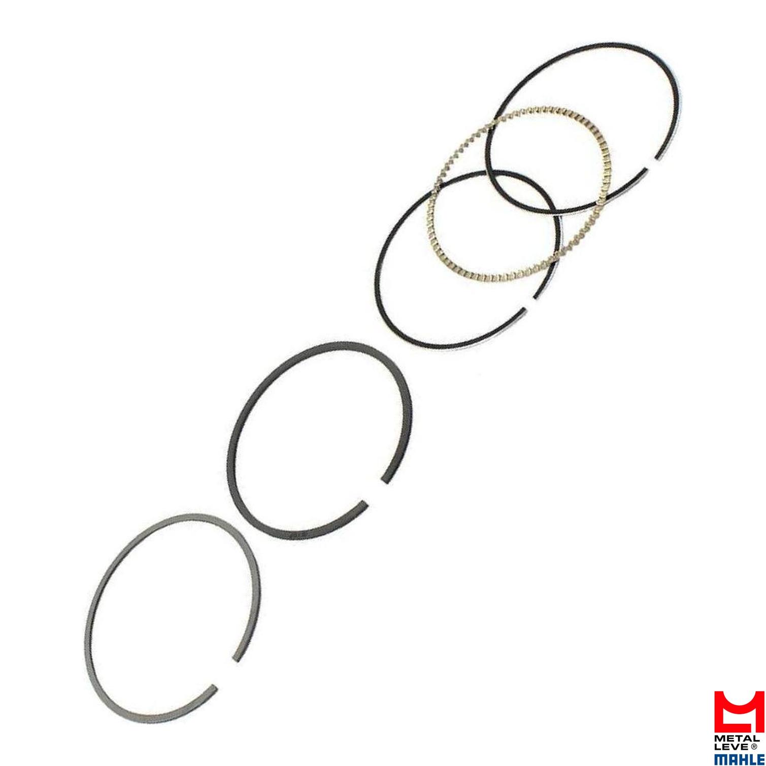 Jogo de Anéis do Pistão STD 1 Cilindro para Yamaha Crypton T115 - Mahle Metal Leve - AA.9127 STD