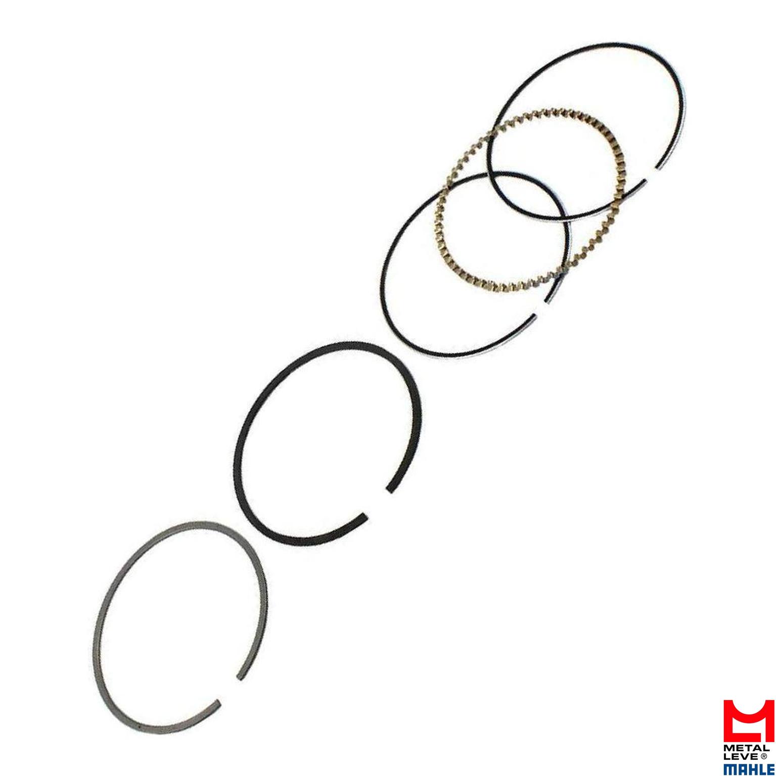 Jogo de Anéis do Pistão STD 1 Cilindro para Honda Lead 110 - Mahle Metal Leve - AA.9181 STD
