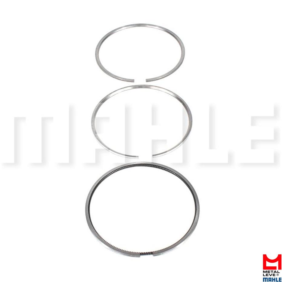 Jogo de Anéis do Pistão STD 1 Cilindro para Volvo NL12 360 e NL12 410 - Mahle Metal Leve - LC.7845 STD