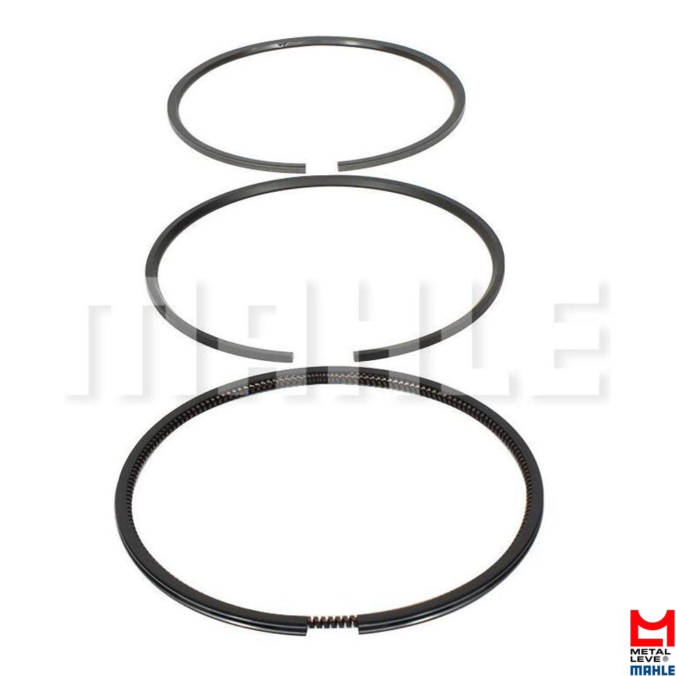 Jogo de Anéis do Pistão STD 1 Cilindro para Volvo NL12 360 e NL12 410 - Mahle Metal Leve - SLC7845 STD
