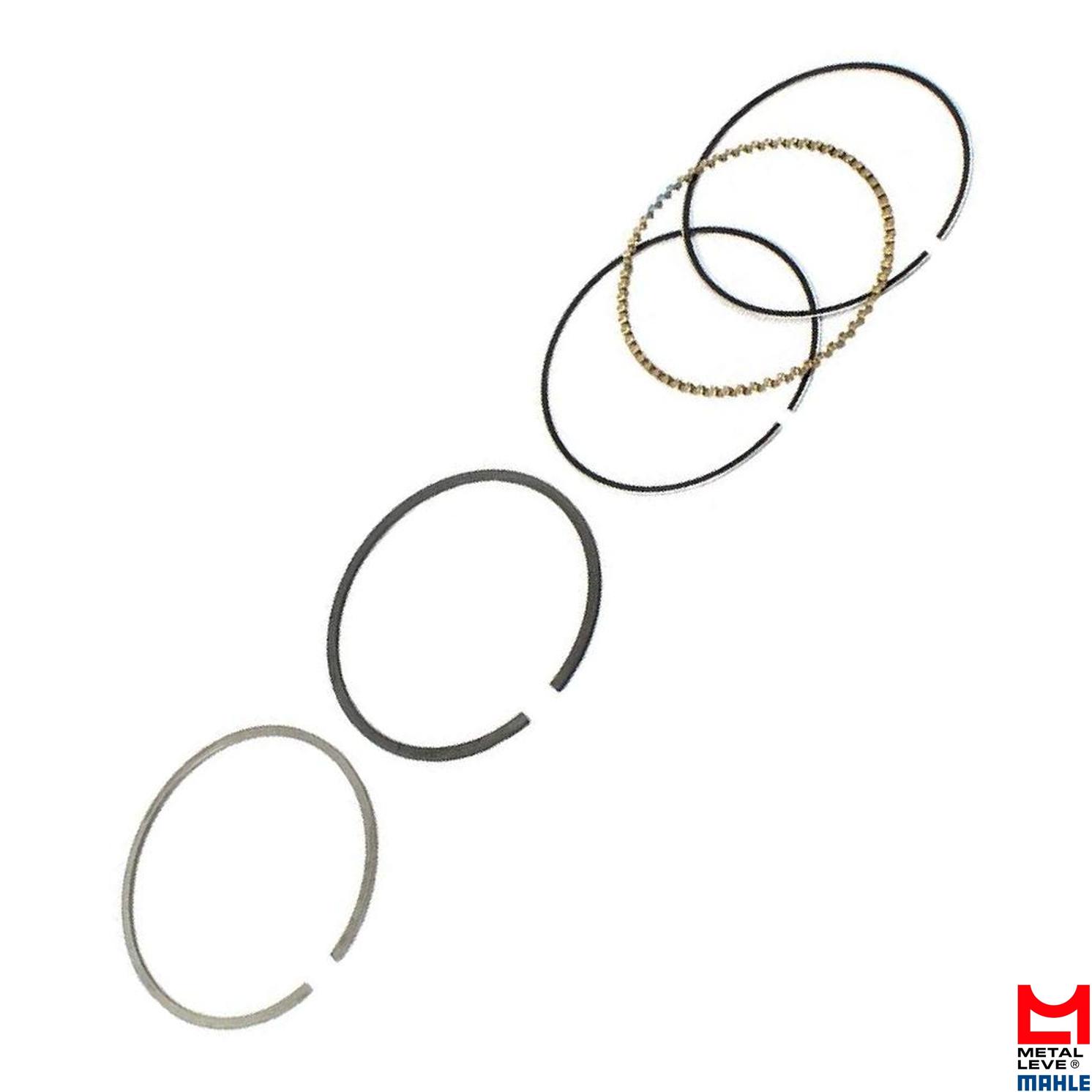 Jogo de Anéis do Pistão STD 1 Cilindro para Suzuki Burgman AN 125 - Mahle Metal Leve - TA.9184 STD