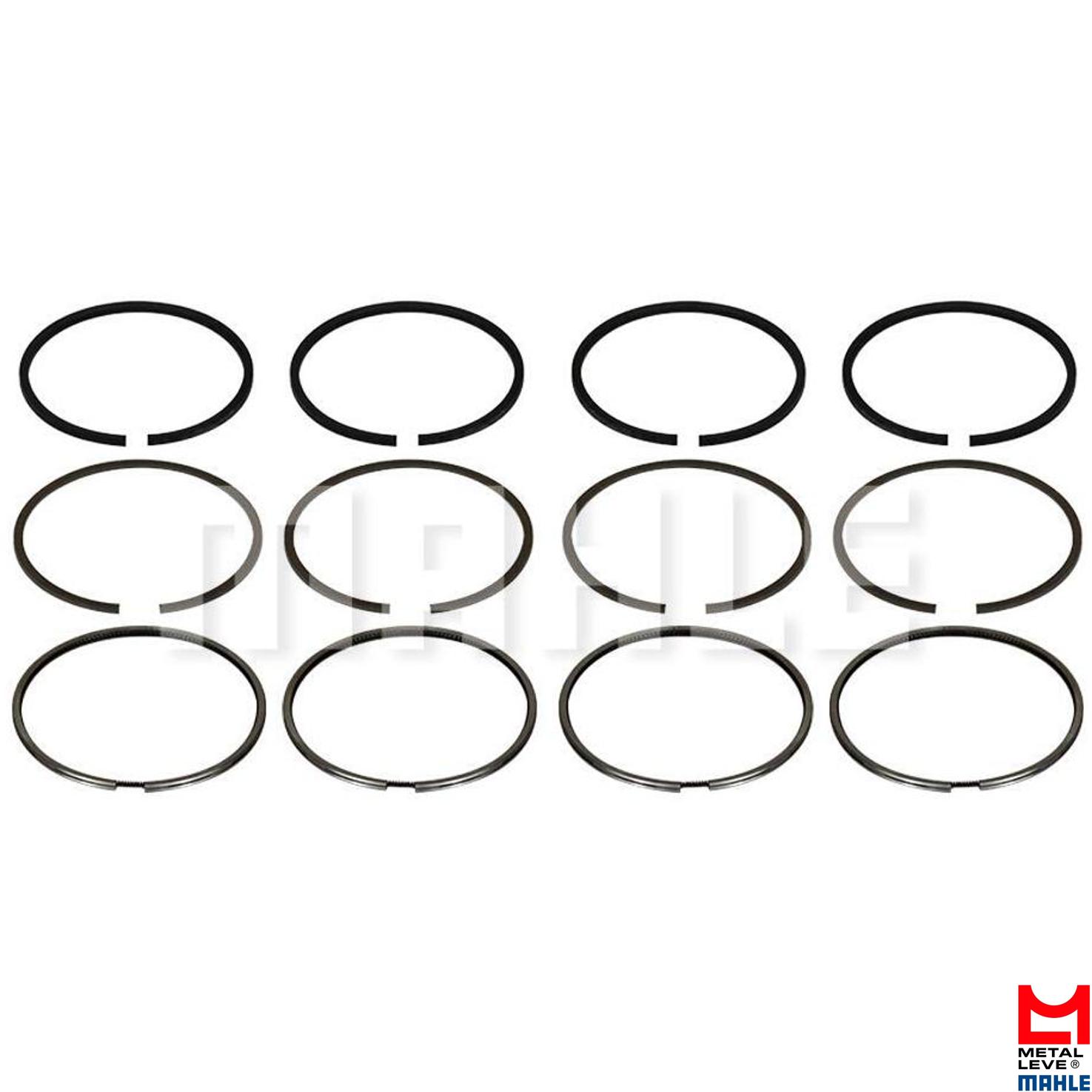 Jogo de Anéis do Pistão STD 4 Cilindros para Chevrolet Tracker - Mahle Metal Leve - LC.8414 STD