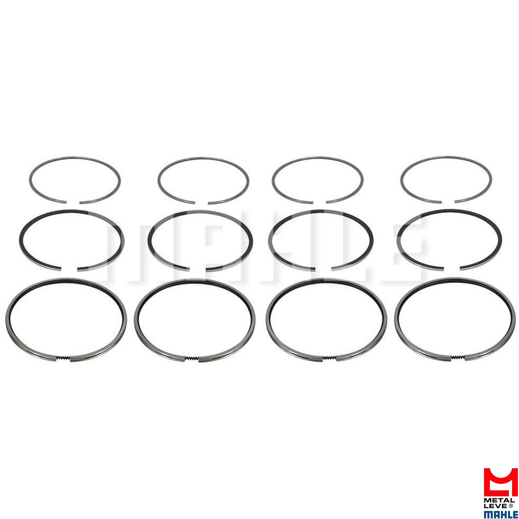Jogo de Anéis do Pistão STD 4 Cilindros para Toyota Hilux e Hilux SW4 - Mahle Metal Leve - TC.7545 STD