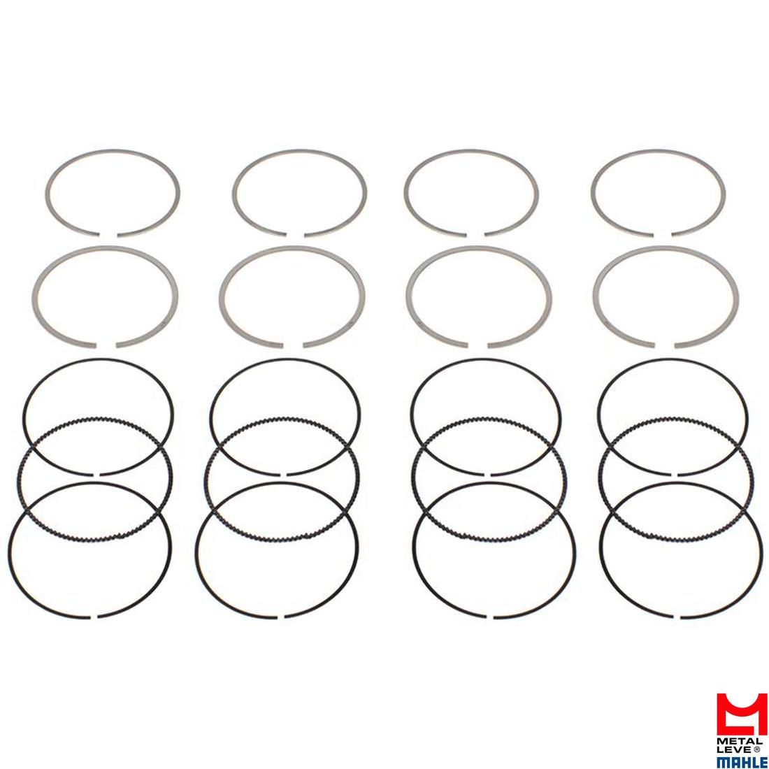 Jogo de Anéis do Pistão STD 4 Cilindros para Volkswagen Bora e Jetta - Mahle Metal Leve - TS.9114 STD