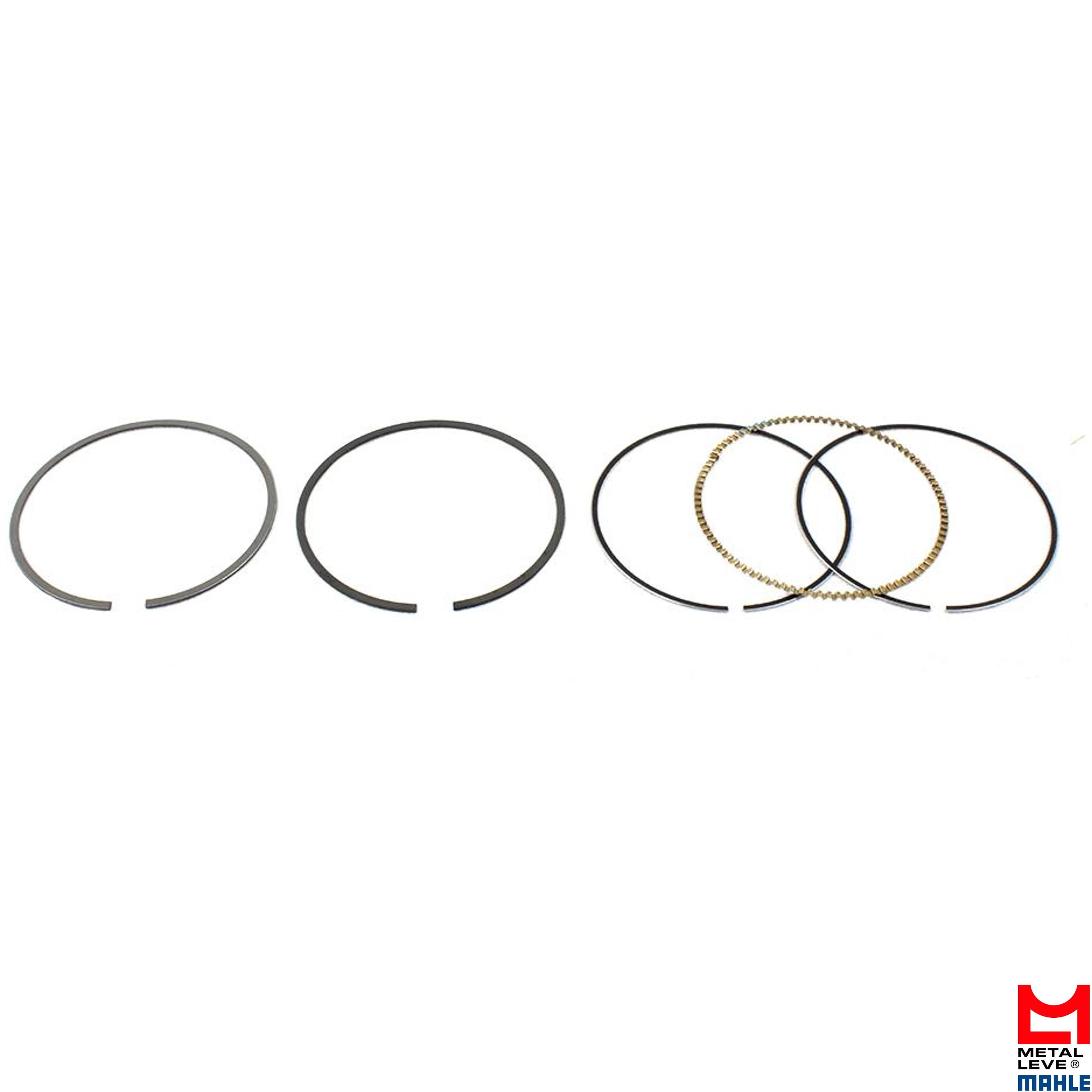 Jogo de Anéis do Pistão STD 1 Cilindro para Honda PCX 150 - Mahle Metal Leve - AA.9298 STD